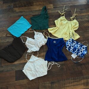 8 size small tops (zara, urban, free people, etc.)
